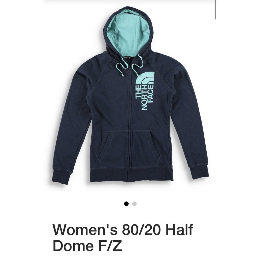 THE NORTH FACE Women's 80/20 Half Some Cotton Blend Full Zip Casual Size Large